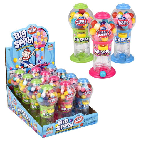 5" BIG SPIRAL GUMBALL DISPENSER  - LLB Candy