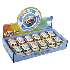 2" Flower Power VW Mini Bus Kids Toy - LLB Toys