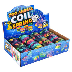 3" (80MM) ZOO ANIMAL PRINT COIL SPRING LLB kids toys