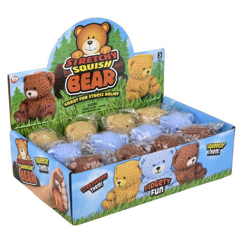 2.75" SQUISH AND SQUEEZE TEDDY BEAR LLB Squishy Toys