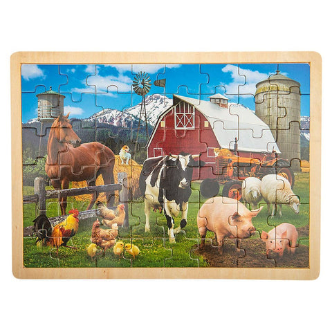 15.75" x 11.75" 48PC FARM PUZZLE LLB Puzzle