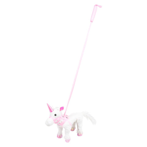 12" PET UNICORN W/ 35" LEASH - LLB Plush Toys