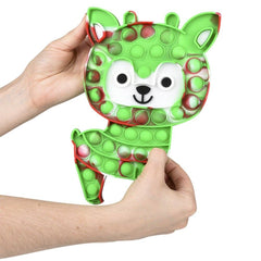 REINDEER JUMBO BUBBLE POPPER 9" LLB kids toys Christmas