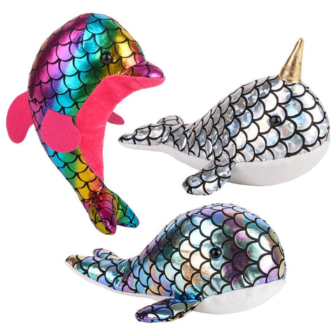 Rainbow Sealife (3 Asst.) 8" - 9" 120/17 - LLB Toys