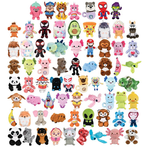 Small 25% Licensed Plush Kit 7-9" 72ct - LLB Toys