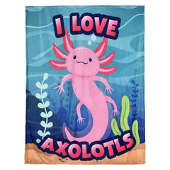 50 X 60" Axolotl Blanket - LLB Toys
