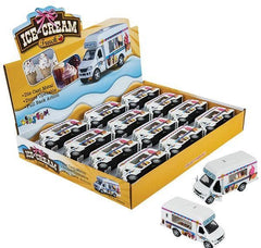 5" DIE-CAST PULL BACK ICE CREAM TRUCK LLB Car Toys