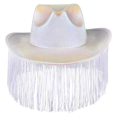 Colorful Cowgirl Hat With Tinsel 48ct - LLB Toys