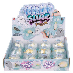3" Arctic Iceberg Harp Seal Slime 12ct - LLB Toys