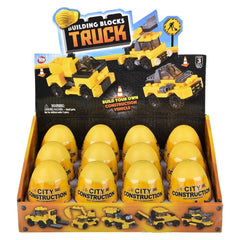 3" BUILDING BLOCK CONSTRUCTION TRUCK LLB Car Toys