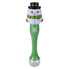 Light-Up Snowman Bubble Wand 13.5" - LLB Toys
