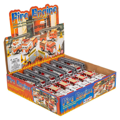 5.5" DIE-CAST PULL BACK FIRE TRUCK LLB Car Toys