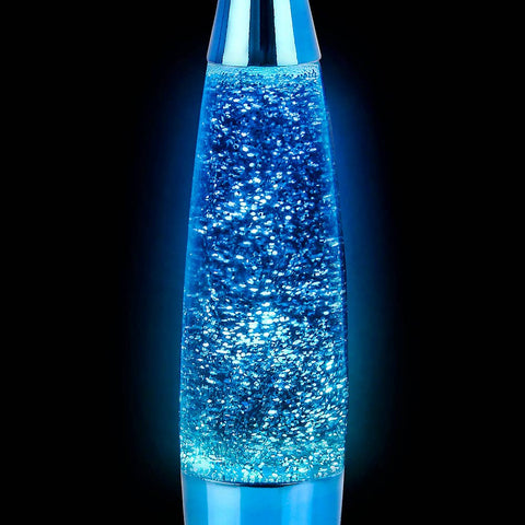 13" METALLIC BLUE GLITTER LAMP LLB kids toys