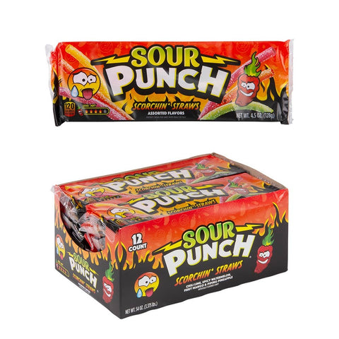 Sour Punch Scorchin Straws - LLB Toys