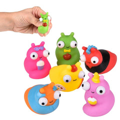 2" POPPING EYE SLUG ASSORTMENT LLB Squishy Toys