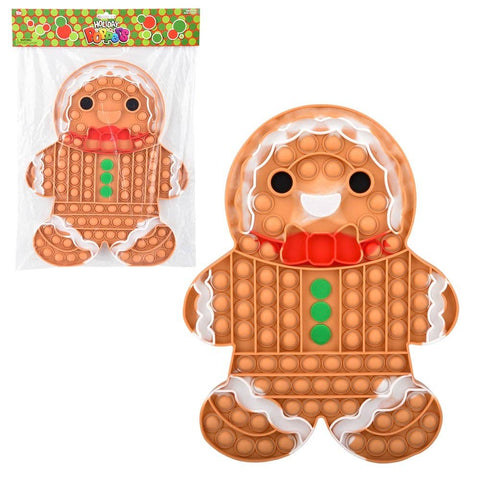 GINGERBREAD BUBBLE POPPER 13" LLB Christmas