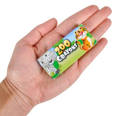 3" ZOO ANIMAL CRAYONS (4PCS/BOX) LLB Stationary