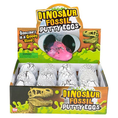 4.5" DINOSAUR FOSSIL EGG PUTTY LLB Slime & Putty