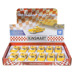 5" DIE-CAST PULL BACK CHEVROLET BEL AIR TAXI LLB Car Toys