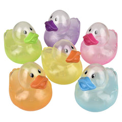 3.75" Translucent Duckies 12ct - LLB Toys