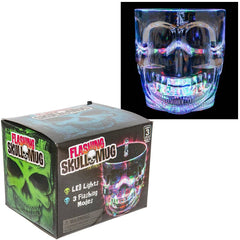 LIGHT-UP SKULL GLASS 4" 16 OZ LLB Light-up Toys
