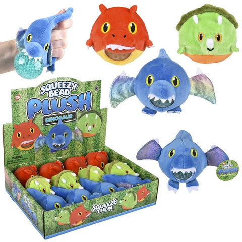 3" Dinosaur Squeezy Bead plush LLB Plush Toys