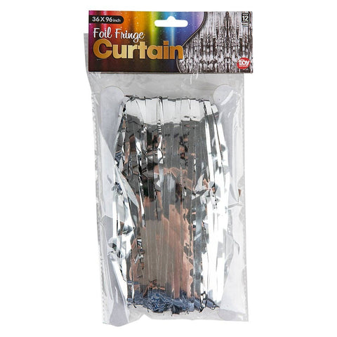 SILVER FOIL FRINGE CURTAIN 36"X96" LLB kids toys