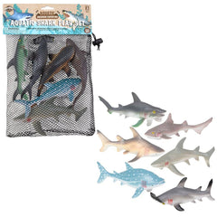 6PC MESH BAG SHARK ASSORTMENT LLB kids toys