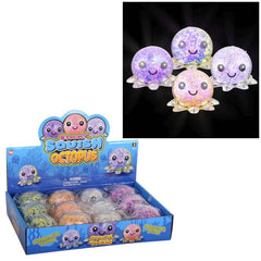 3" Light-Up Squish And Stretch Beaded Octopus - LLB Toys