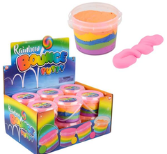 4" RAINBOW BOUNCING PUTTY LLB Slime & Putty