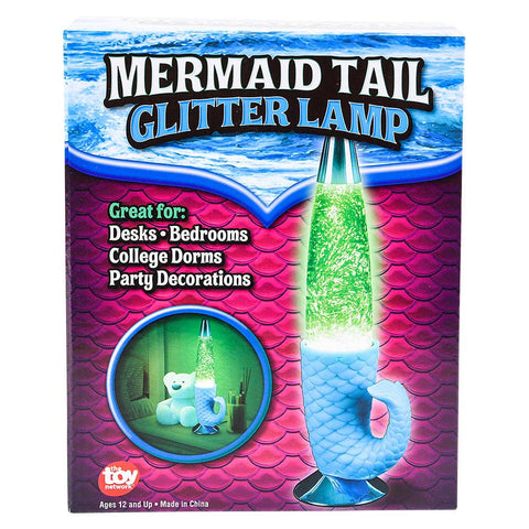13" MERMAID TAIL GLITTER LAMP LLB kids toys