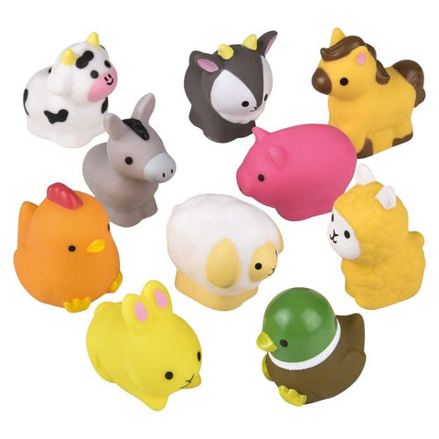 2" RUBBER FARM ANIMAL ASSORTMENT #2 LLB Figurine Toys