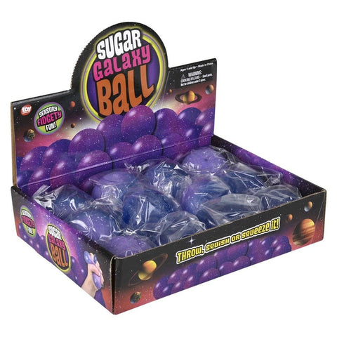 2.4" Galaxy Squeezy Sugar Ball 12ct LLB Squishy Toys
