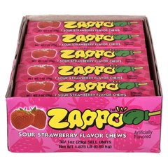 Zappo Sour Strawberry Chews - LLB Candy