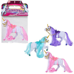 4.5" FLOCKED UNICORN LLB kids toys