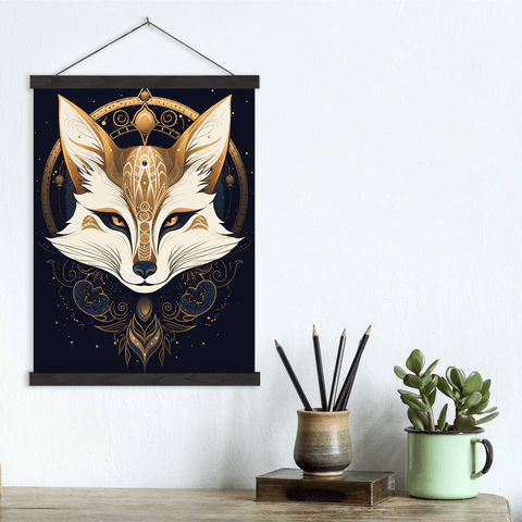 Mystical Fox Canvas Wall Art print