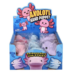 Stretchy Axolotl Hand Puppet 6" LLB Kids Toys