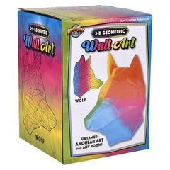 Wolf Geometric Wall Art 7.75" LLB kids toys