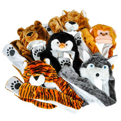 plush ANIMAL HAT MIX WITH LONG PAWS 35" - LLB Toys