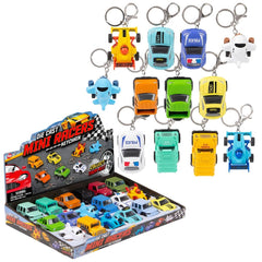 2.75" Diecast Vehicle Keychain Assortment 18ct - LLB Toys