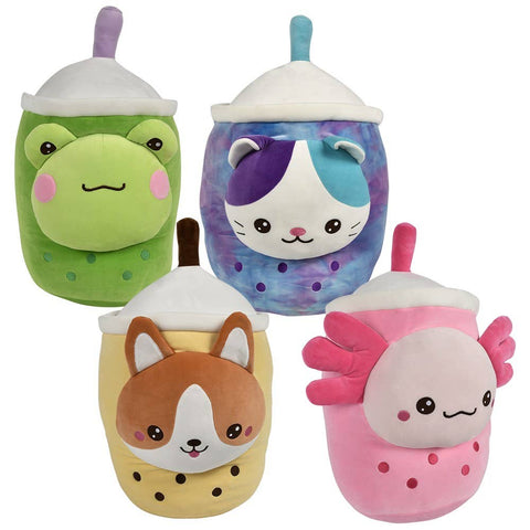 19.5" Bubble Tea Animals  Plush - LLB Toys