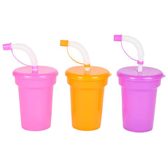 Neon Sipper Cups 5.5" 6 oz LLB kids toys
