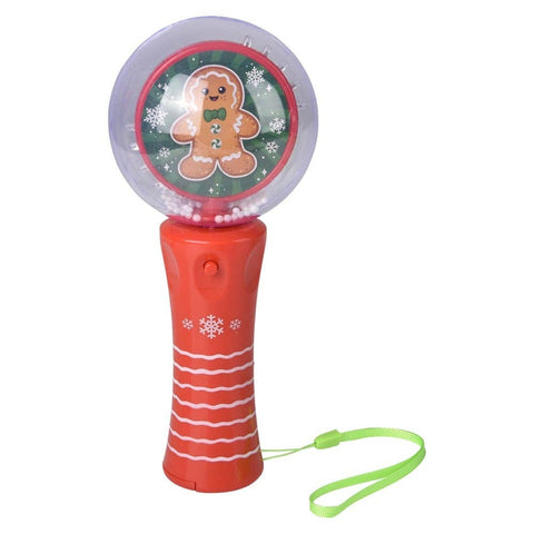 7.25" Light-Up Gingerbread Magic Ball Wand - LLB Toys