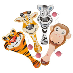 9" ZOO ANIMAL PADDLE BALL LLB kids toys