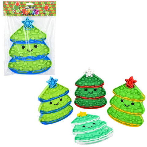 CHRISTMAS TREE JUMBO BUBBLE POPPER 9" - LLB kids toys