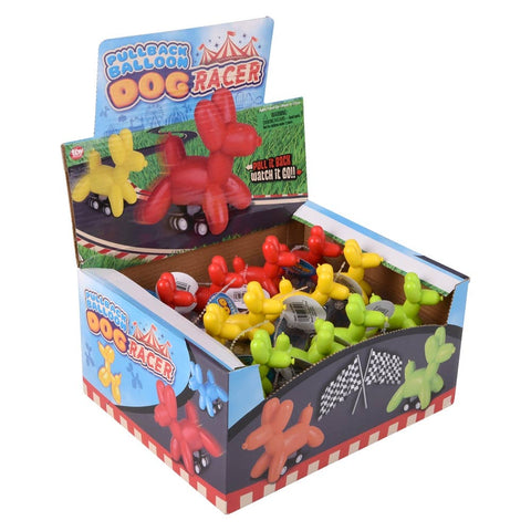 2.5" Pull Back Balloon Dog 24ct- LLB Toys