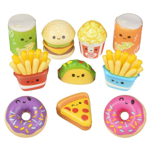 MICRO SQUISH FUN FOODS 1.5"-2.25" (100/UNIT)  - LLB Toys