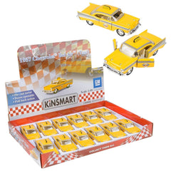 5" DIE-CAST PULL BACK CHEVROLET BEL AIR TAXI LLB Car Toys