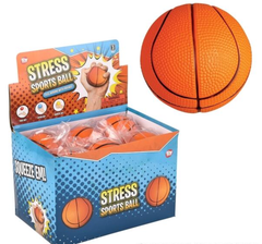 2.5" BASKETBALL STRESS BALL LLB kids toys