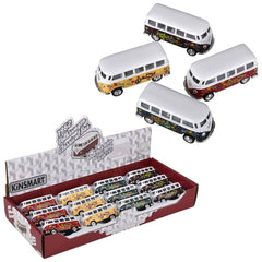 2.5" Diecast  1962 VW Classic Bus/Printng - LLB Toys